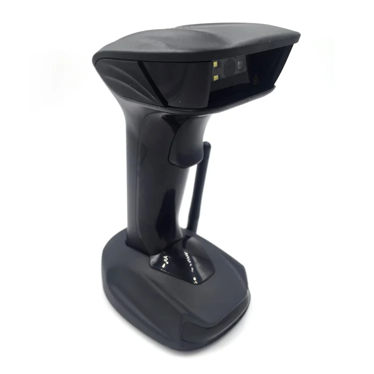 HY2440 433Mhz Wireless Socket 2D Barcode Reader - Black