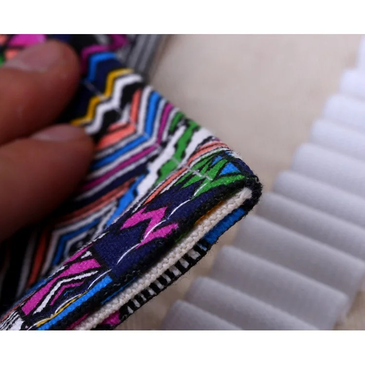 Chinese Folk-custom Pattern Canvas Pencils Organizer Pouch Case 56 x 20cm (48 holes ) - Colorful Tribe Pattern