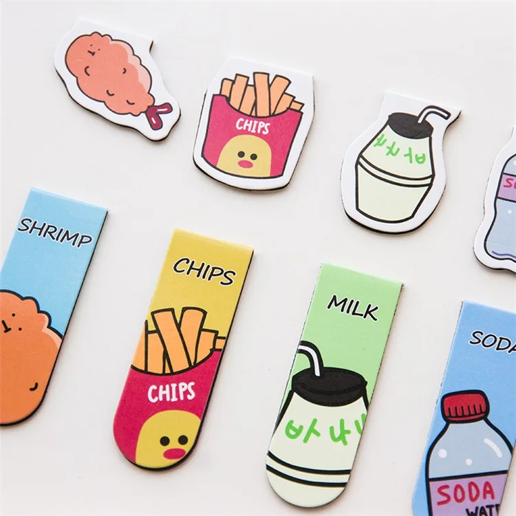 Cute Cartoon Magnetic Page Clips Bookmarks