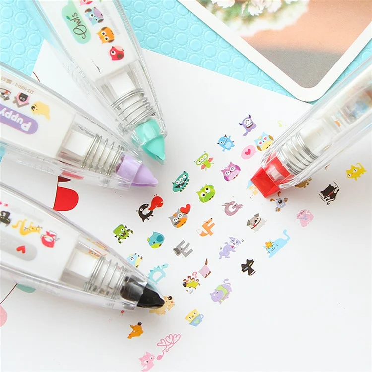 UOOPAI Cute Cartoon Lovely Animal Fashion (Flower) DIY Correction Tape/Colored Tape/Diary Decor Tape