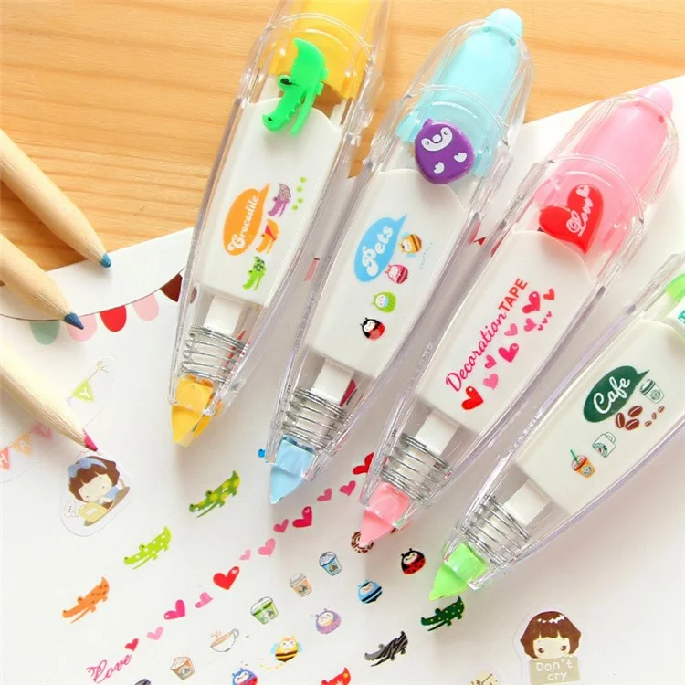 UOOPAI Cute Cartoon Lovely Animal Fashion (Flower) DIY Correction Tape/Colored Tape/Diary Decor Tape