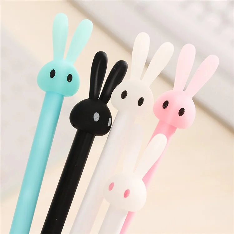 Lovely Cartoon Rabbit Gel Ink Pen Novelty Cartoon Pen (Black Ink)