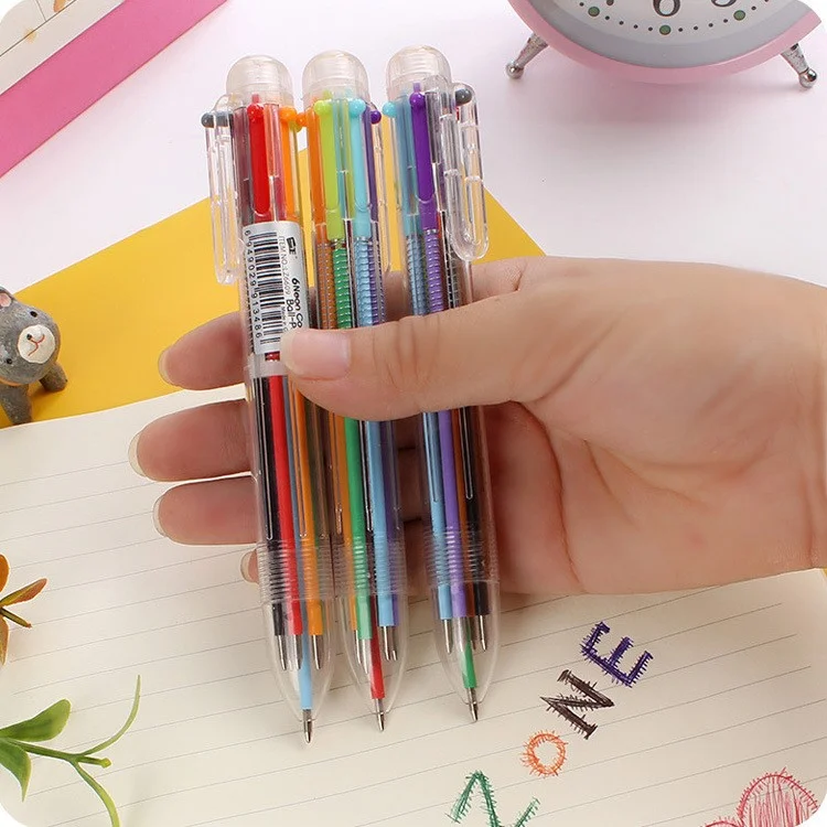Creative School Stationery Cartoon Funny Multi-color Ballpoint Pen