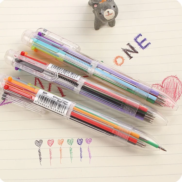 Creative School Stationery Cartoon Funny Multi-color Ballpoint Pen