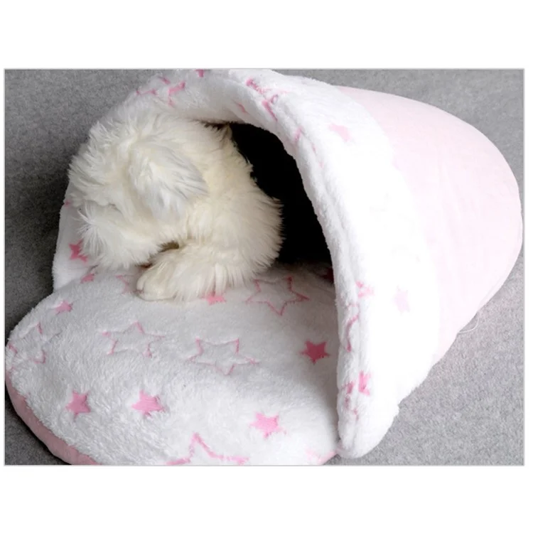 Lovely Slipper Shape Pet Dog Bed Teddy Puppy Cat Indoor House Soft Warm Cushion