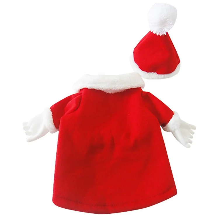 New Santa Dog Costume Christmas Pet Clothes Winter Hoodie Coat Clothes for Dog Pet - S