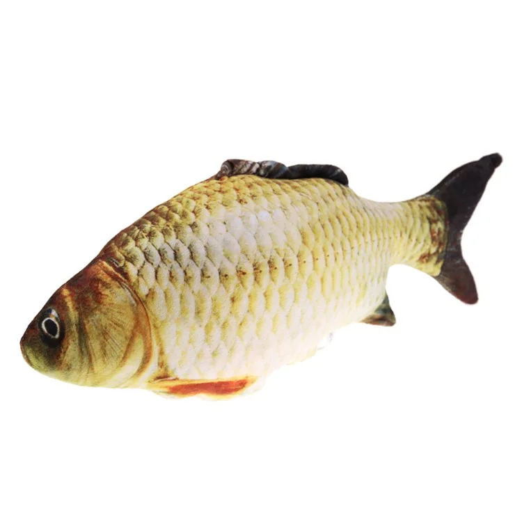 Cat Catnip Mint Fish Toys Kitty Treat Simulated Animal Fish for Kitty - S / Grass Carp