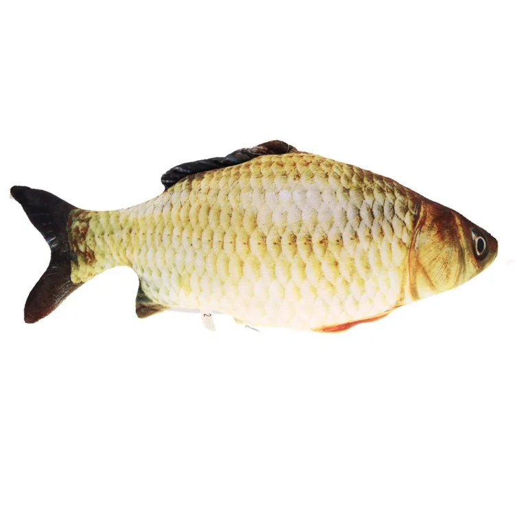 Cat Catnip Mint Fish Toys Kitty Treat Simulated Animal Fish for Kitty - S / Grass Carp