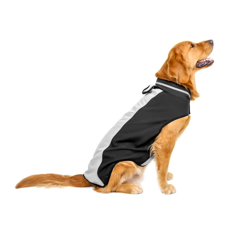 Soft Diving Fabrics Waterproof Dog Jacket Pet Dog Vest Coat - Grey / Size: XXXL