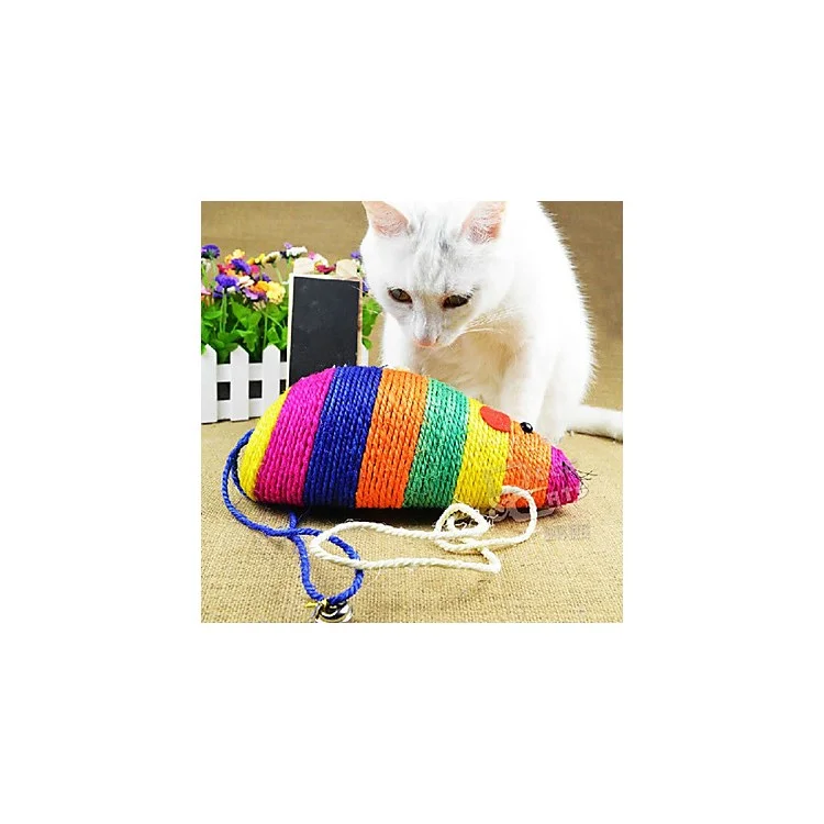 Funny Sisal Mouse Model Cat Scratch Board Toy Pet Product