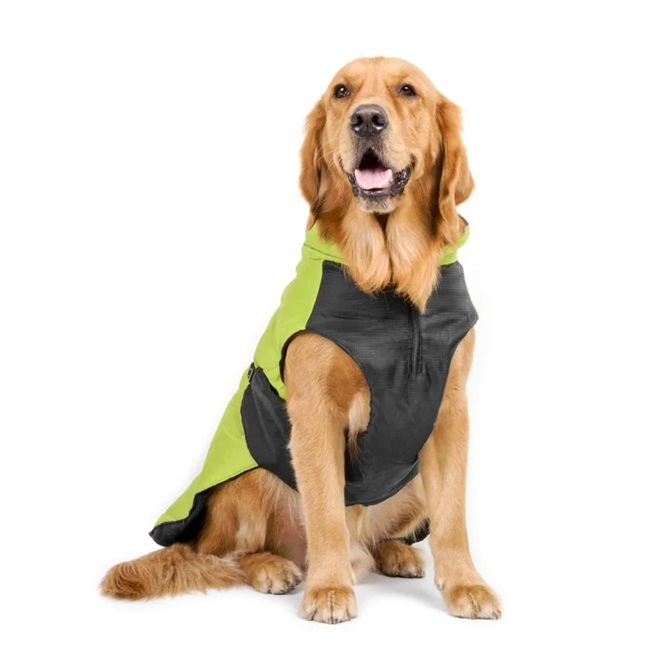 Waterproof Dog Jacket Pet Dog Warm Vest Coat - Green / Size: XXXL