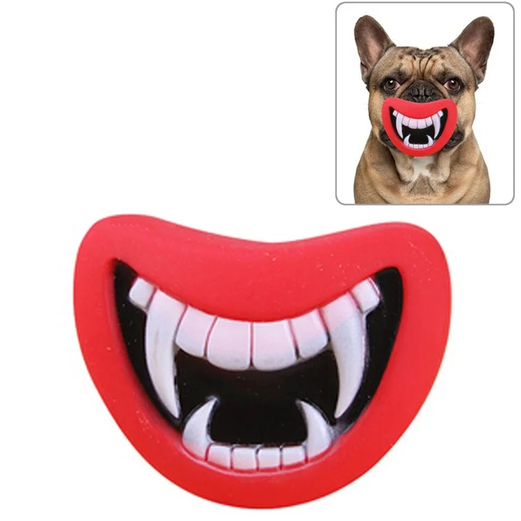 Cute Squeaky Red Lip Evade Glue Toy Puppy Cat Dog Toy