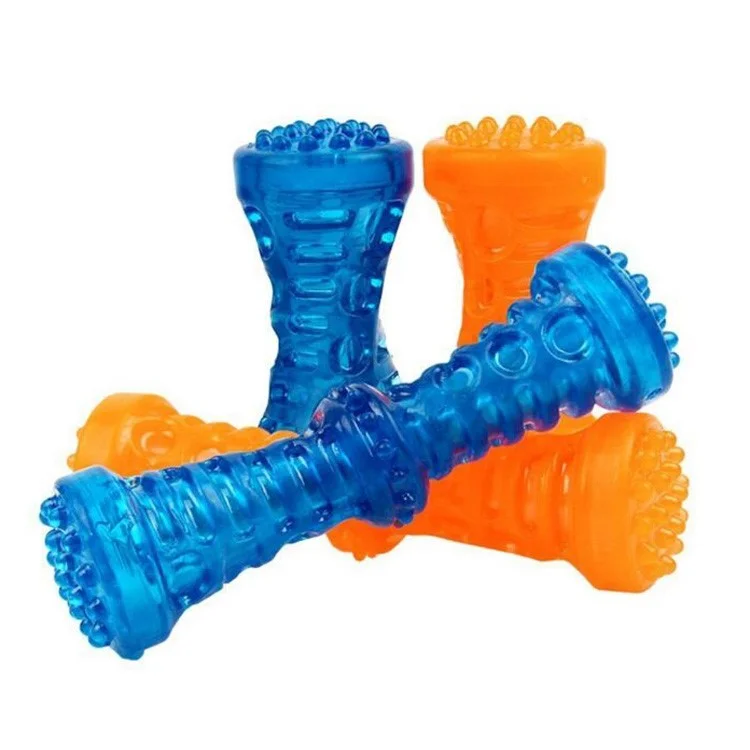 Pet Dog's Toys Durable TPR Teeth Cleaning Chew Toy Molar Stick,  Size: 12 x 5cm (Small) - Blue