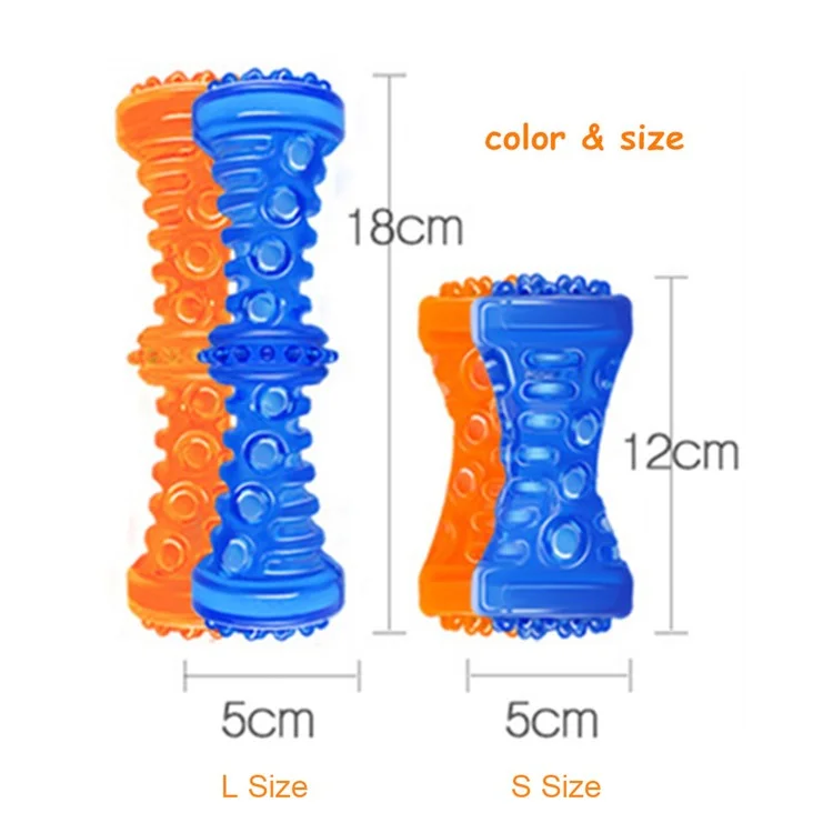 Pet Dog's Toys Durable TPR Teeth Cleaning Chew Toy Molar Stick,  Size: 12 x 5cm (Small) - Blue