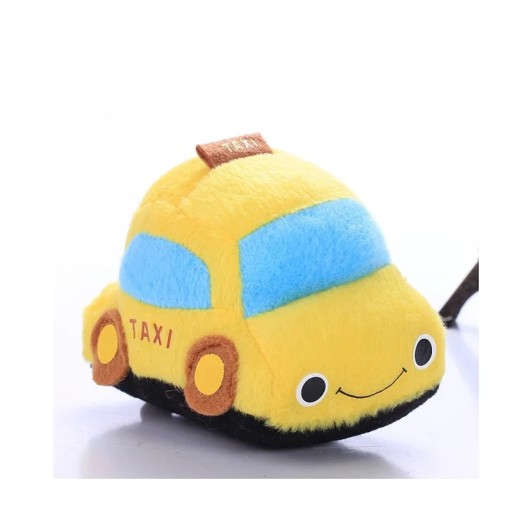 Car Shape Soft Plush Car Toy with Sound for Pet Dog Cat - Yellow