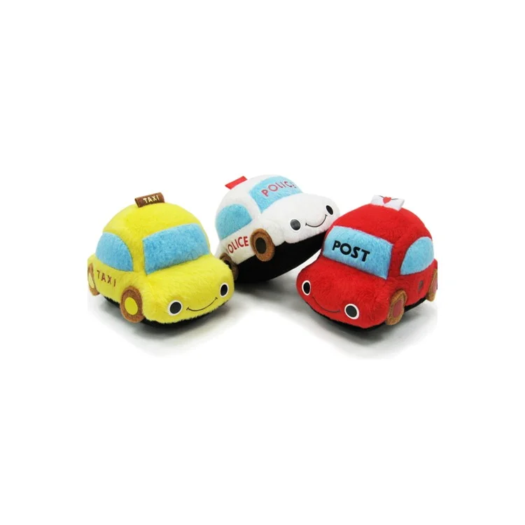 Car Shape Soft Plush Car Toy with Sound for Pet Dog Cat - Yellow