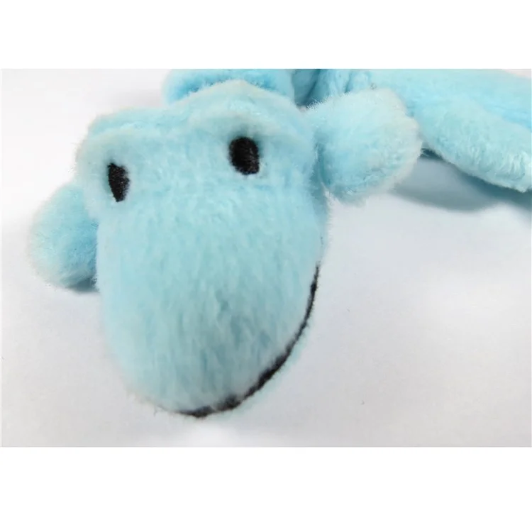 Lovely Plush Gecko Shaped Sound Toys Resistance To Bite Funny Toy for Pet Dog Play - Blue