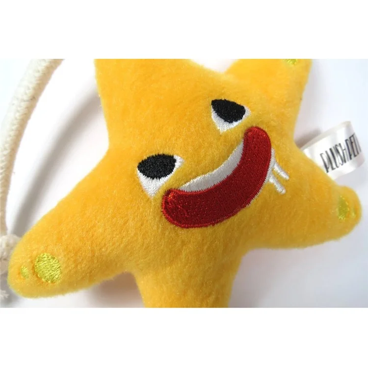 Creative Starfish Shaped Plush Toy Pets Toys - Yellow