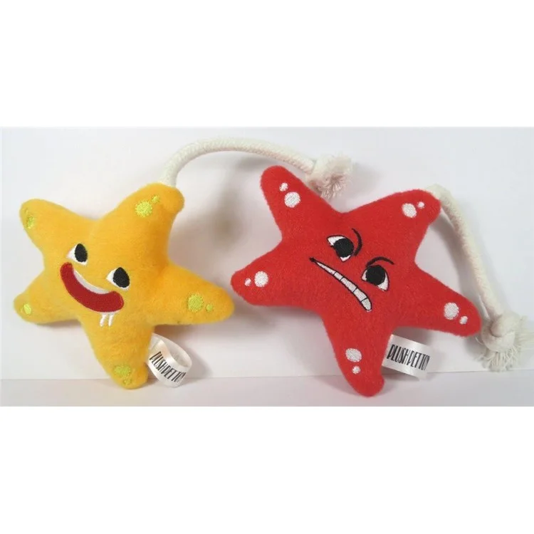 Creative Starfish Shaped Plush Toy Pets Toys - Yellow