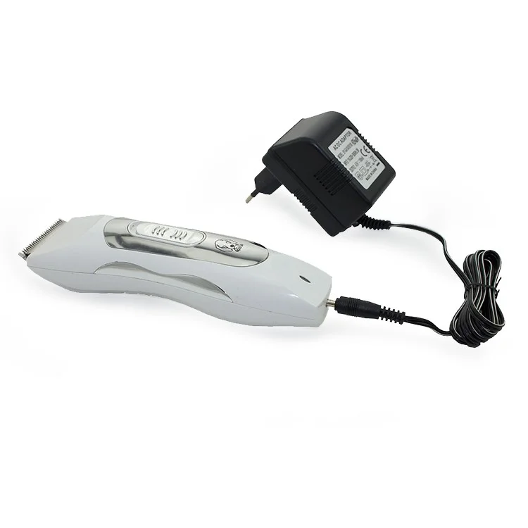 BZ-805 Professional Rechargeable Pet Hair Clipper with Grooming Kit - White / EU Plug