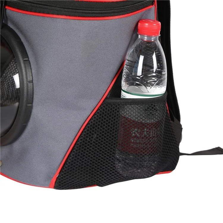 Fashionable Space Cabin Pet Carrier Bag Travel Cat Dog Carrier Breathable Backpack - Grey