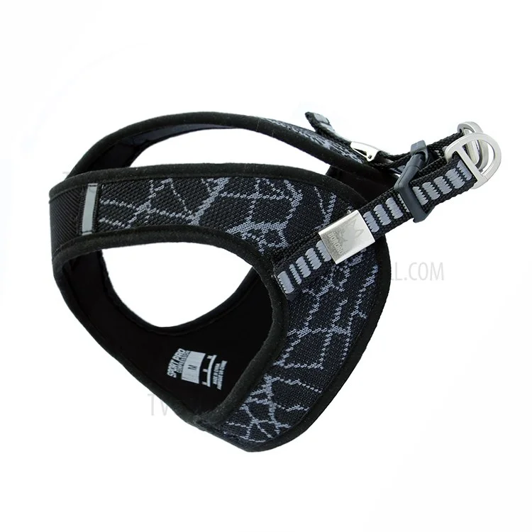For Cat & Dog BORORO V8 Soft Padded Adjustable Pet Harness Vest - Grey / Size S