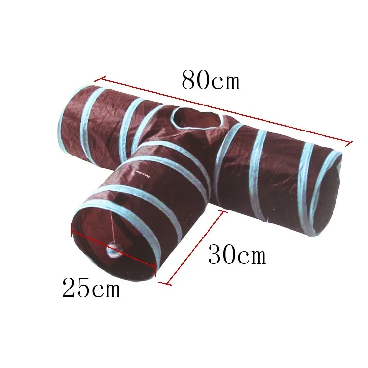 3 Canali Pieghevole Pet Dog Giocattolo Tunnel Rotolo Cucciolo Cucciolo Gatto Letto Tenda Lettino Con Palla Campana