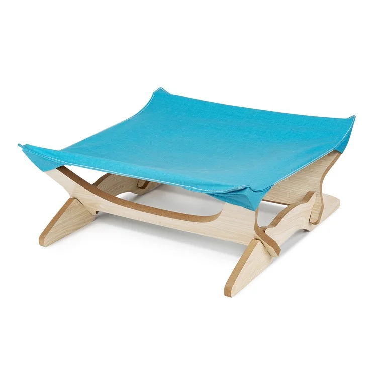 Cat Hammock Hanging Nest Detachable Cat Litter Wood Pet Bed Hanging Cat House - Blue