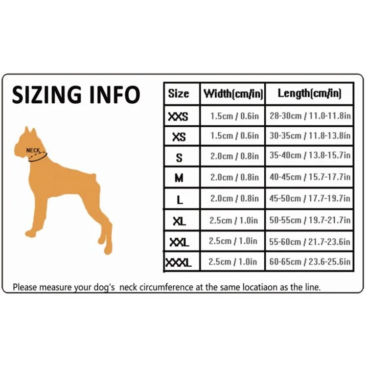 TRUELOVE Outdoor Mesh Padded Nylon Pet Dog 3M Reflective Collar - XS Size / Orange