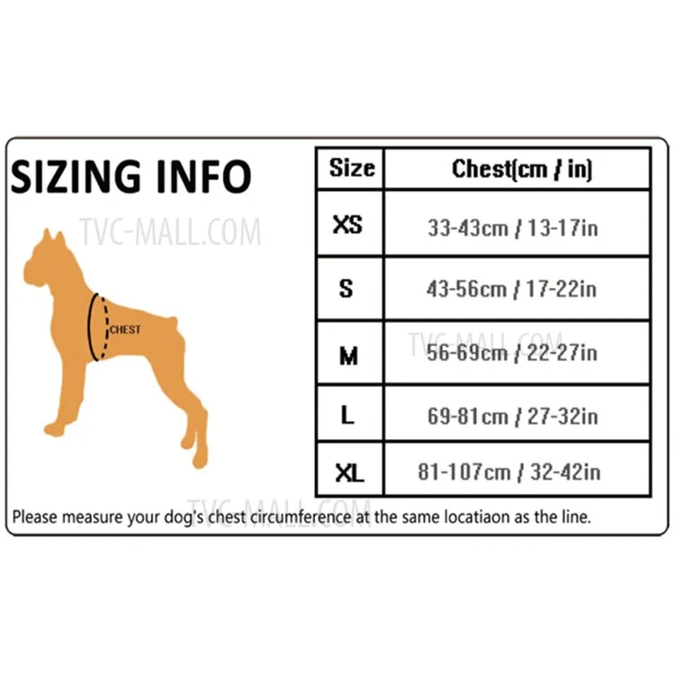 TRUELOVE No-Pull Dog Harness Outdoor Adventure Pet Vest with Handle (TLH5651) - Orange / Size: M