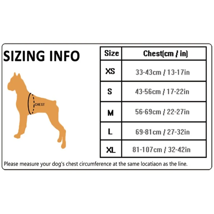 TRUELOVE No Pull Reflective Mesh Adjustable Dog Harness (TLH5651) - Orange / Size: S