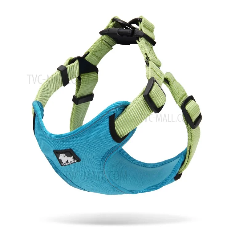 TRUELOVE Dog Body Harness Adjustable Traction Chest Straps for Husky Large Dogs - Blue, Size L