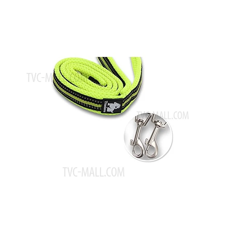 TRUELOVE Walking Dog Strap Nylon Mesh Paded Pet Leash 110 x 2.0cm - Green / M Size