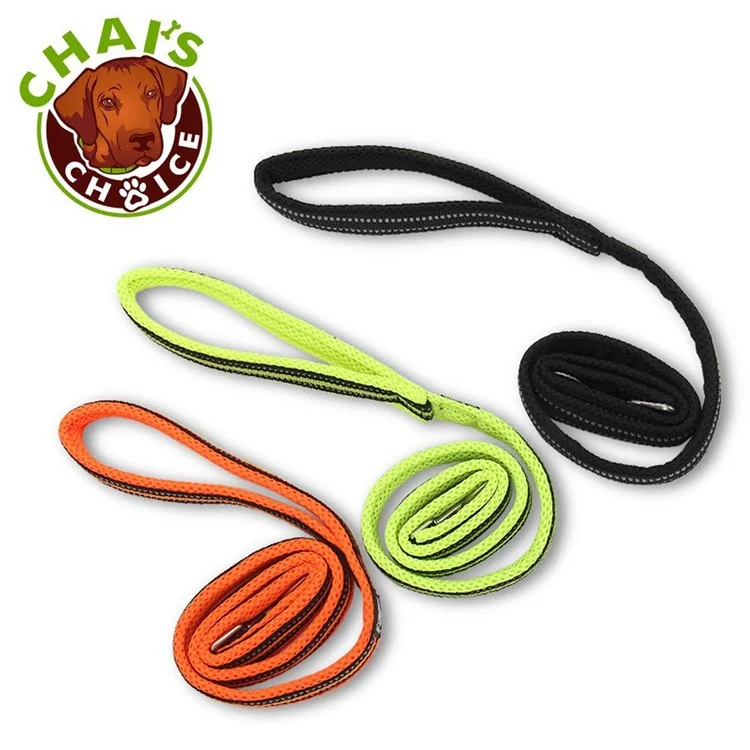 TRUELOVE Durable Dog Leash Nylon Mesh Paded Pet Strap 110 x 1.5cm - Black / S Size