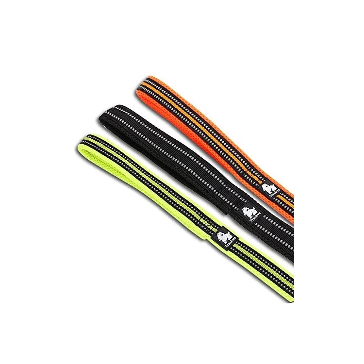 TRUELOVE Durable Dog Leash Nylon Mesh Paded Pet Strap 110 x 1.5cm - Black / S Size