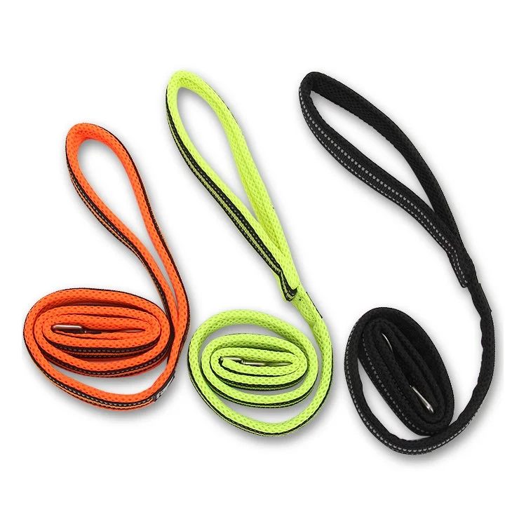 TRUELOVE Durable Dog Leash Nylon Mesh Paded Pet Strap 110 x 1.5cm - Black / S Size