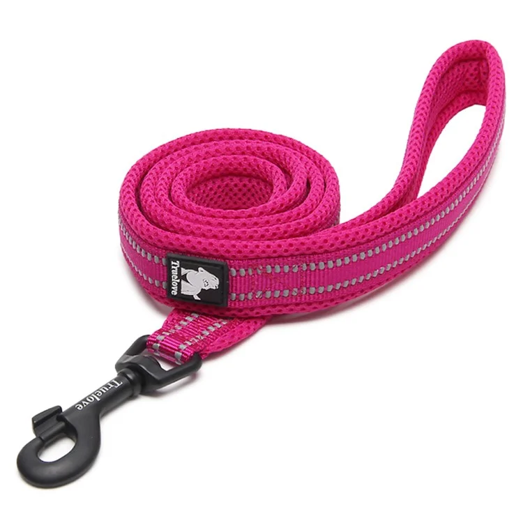 TRUELOVE Reflective Belt Nylon Mesh Paded Pet Doggy Strap 110 x 1.5cm  - Rose / S Size