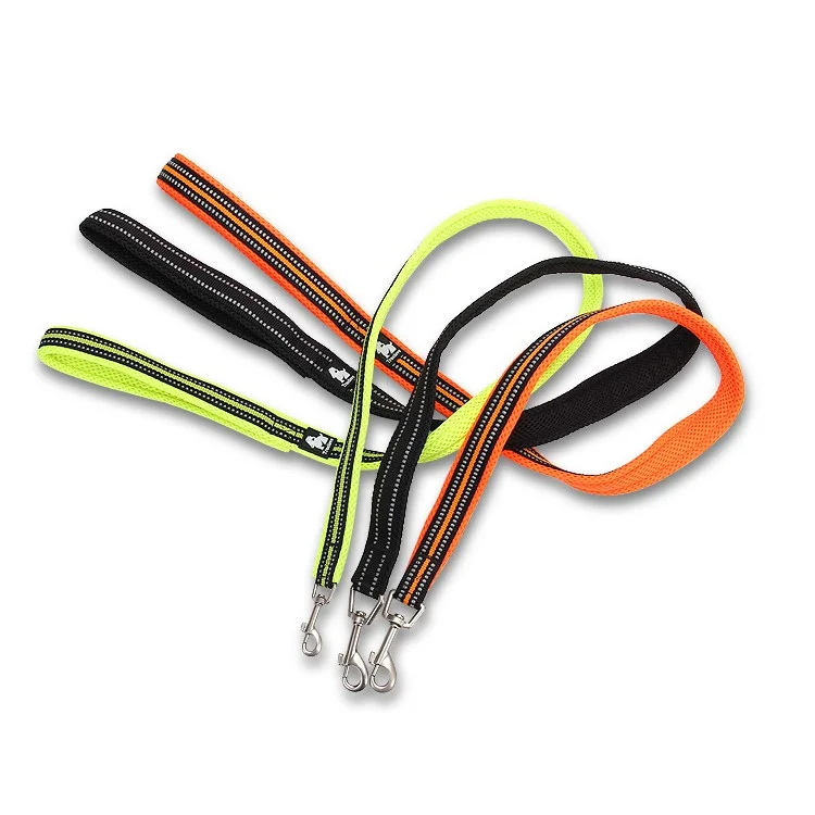 TRUELOVE Outdoor Nylon Mesh Paded Pet Dog Leash 110 x 1.5cm - Green / S Size