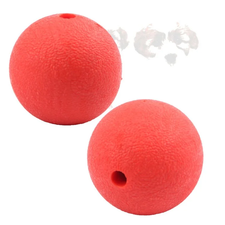 Pet Chewing Training Solid Rubber Ball Puppy Ball Toy with Rope, Diameter: 5CM