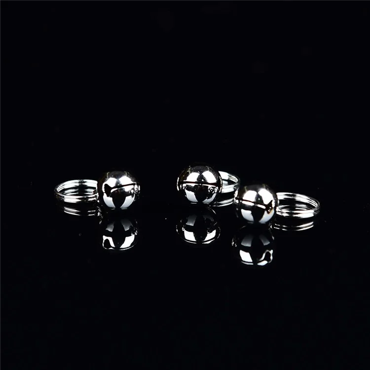 2 pcs/Set Bells Charm Pendants Jewelry for Pet Dog Cat Necklace Collar - Silver Color
