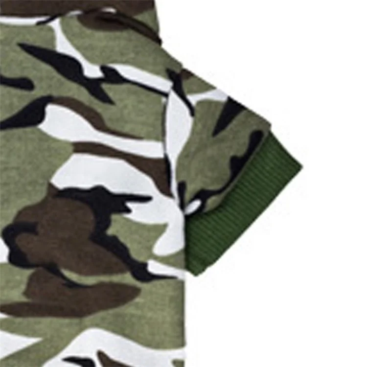 Camouflage Dog Fleece Pet Clothes Autumn and Winter Dog Coat - Size: L