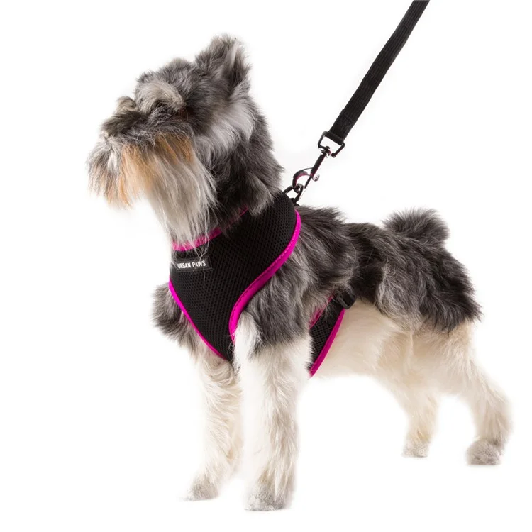 URBAN PAW Breathable Mesh Padding Dog Harness Vest - Rose/Size M