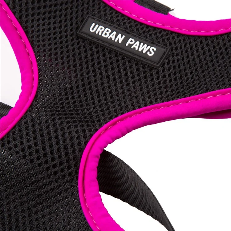 URBAN PAW Breathable Mesh Padding Dog Harness Vest - Rose/Size M