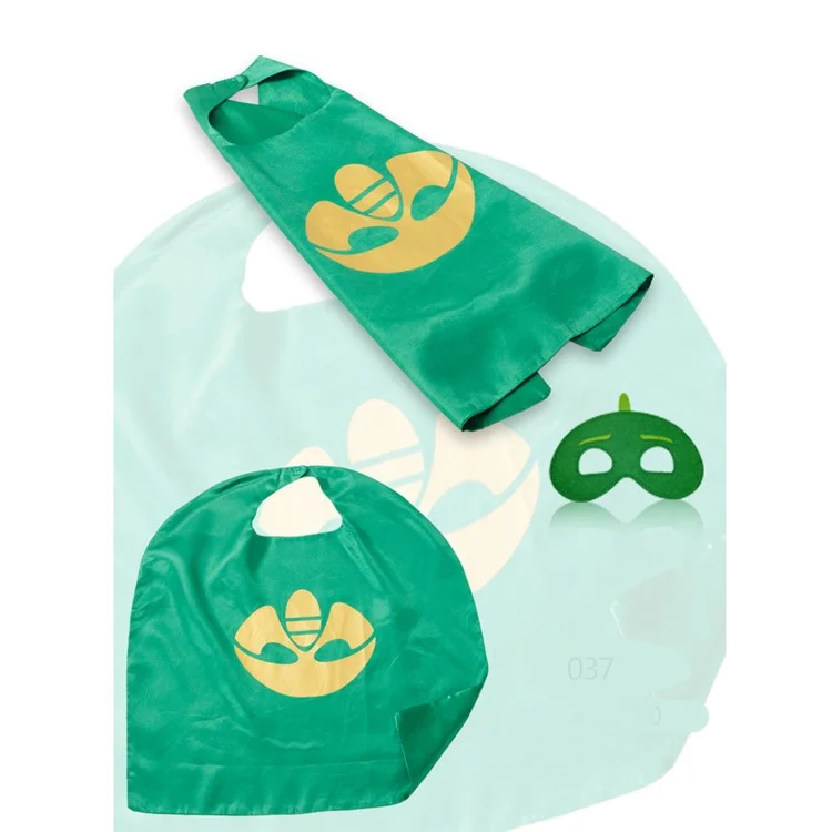 Superman Cape & Mask Set Halloween Costume Cloak for Child - Green