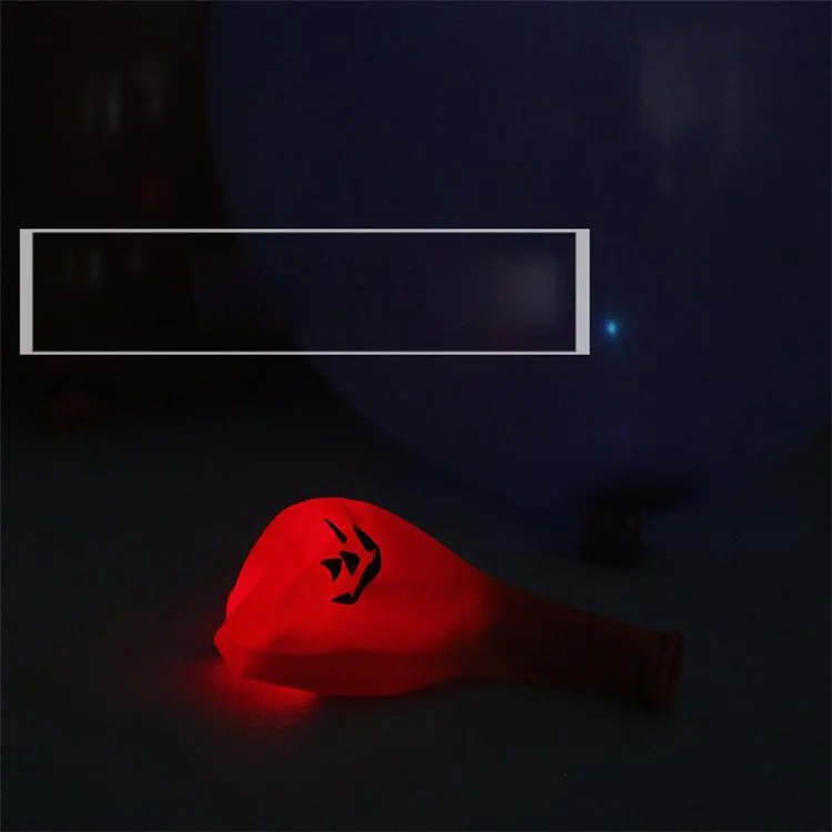 5PCS/Set 12 Inch Halloween Luminous Balloon LED Flash Balloons (Random Color, Random Pattern)