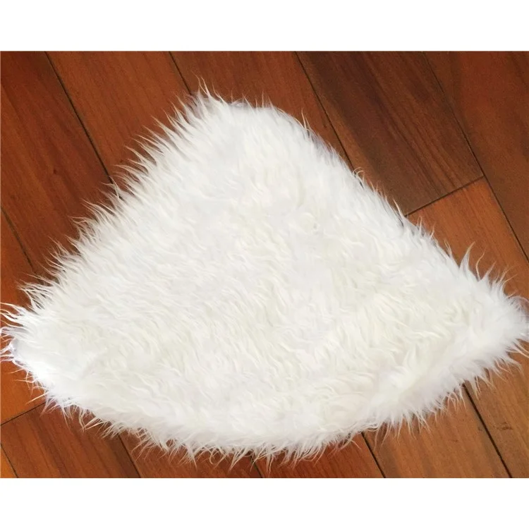 Plush Christmas Tree Skirt Pure White Tree Skirt for Christmas Decoration Home Decor - Diameter: 122cm