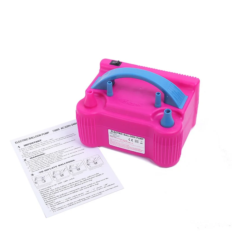 Party Accessory Electric Air Pump Balloons Inflator with Double Hole Air Compressor - EU Plug/Style B