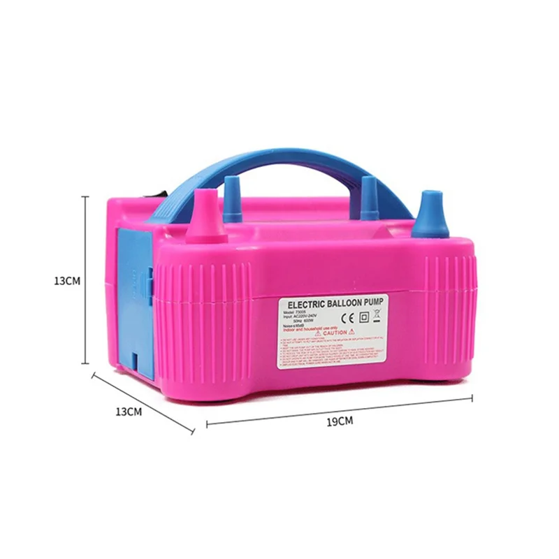 Party Accessory Electric Air Pump Balloons Inflator with Double Hole Air Compressor - EU Plug/Style B