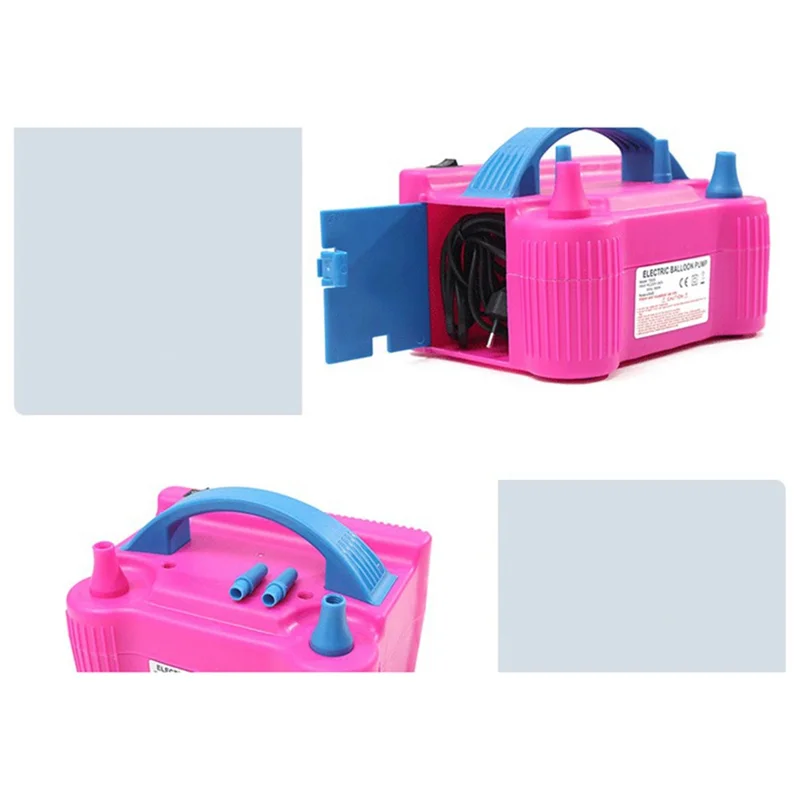 Party Accessory Electric Air Pump Balloons Inflator with Double Hole Air Compressor - EU Plug/Style B