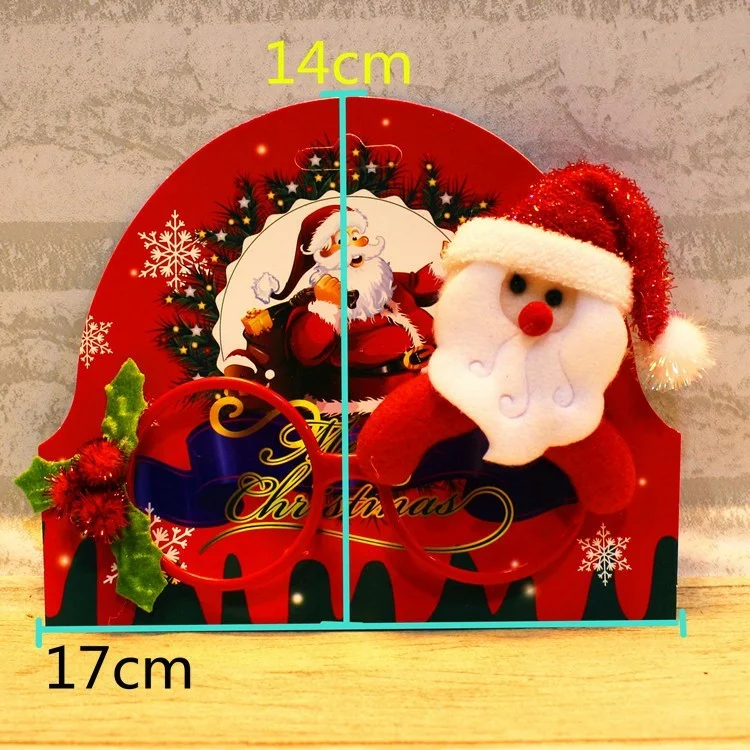 Christmas Glasses Frame Cute Kids Adult Ornaments Decor Evening Party - Santa Claus